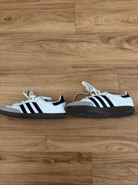 Adidas Samba White & Black Leather Sneakers